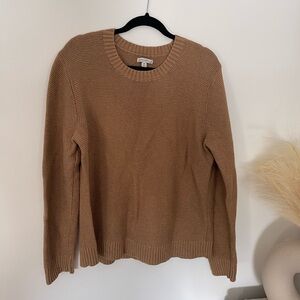 J. Crew Classic Tan Crew Neck Sweater